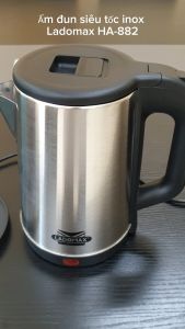 Ấm đun siêu tốc 2.0L LADOMAX HA-882 Inox không gỉ Công suất 1500W an toàn điện - Bảo hành 12 tháng - Hàng chính hãng