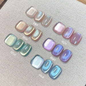 1-6PCS โรแมนติก CAT EYE GEL เล็บ 2025 ยอดนิยมอารมณ์อ่อนโยนยาวนานอเนกประสงค์ลูกปัดแก้วเล็บอุปกรณ์ศิลปะ