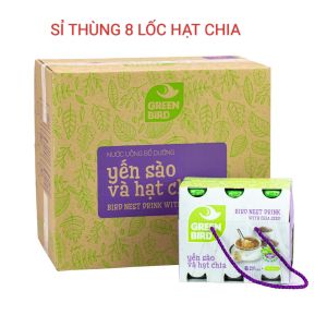 SỈ THÙNG 8 LỐC YẾN SÀO VÀ HẠT CHIA LỐC 6 CHAI*185ML