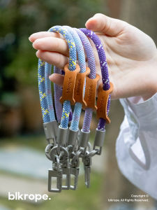 Blkrope Original Short 7mm Portable Multi-Functional Keychain Phone Camera Strap Anti-Lost Durable Alloy Nylon Weaving Line