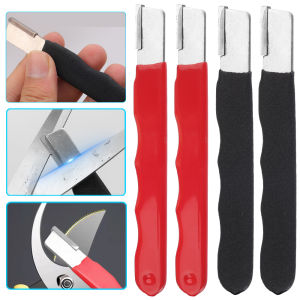 🔥2pcs Portable Knife Sharpener Professional Handheld Whetstone Alloy Steel Diamond Knife With Cover Garden Shears Kitchen Tools
