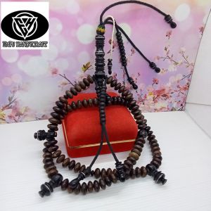 Tasbih tijani kayu kalimosodo kombinasi kelor hitam