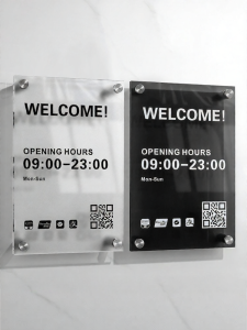 ZHICAIYOU | Custom Acrylic Sign Business Hours Notice
