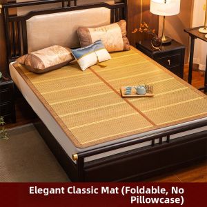 GUANGMANZHI | Bamboo Cooling Mat Foldable Dual-Sided Ice Silk