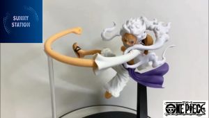 Ready Stock Original Banpresto One Piece Monkey D. Luffy Nika Gear 5 Battle Record Collection 13cm Figure Toy Birthday Present Sun God 眼镜厂海贼王路飞战斗瞬间尼卡五档太阳神正版手办