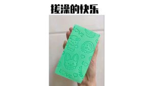 Exfoliating Shower Brush Sponge Bath Body Scrub Skin Care Super Clean Bath Cotton 搓澡海绵 Span Mandi - BA26