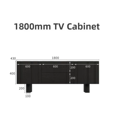Retro Teak Finish TV Cabinet