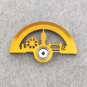 Golden NH35 Oscillating Weight Rotors High Quality Metal Movement Rotors Compatible For NH35/36/38 4R Movement Replacement Parts