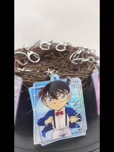 Móc khóa Conan Thám tử lừng danh Haibara Ai Shinichi hình nhân vật truyện tranh anime nhựa Acrylic
