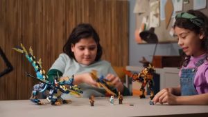 (Ready Stock) 71796 LEGO Ninjago Elemental Dragon vs. The Empress Mech Building Toy Gift For Kids Dragon Story