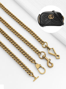 JINGQIAN | Metallic Crossbody Handbag Chain Accessory