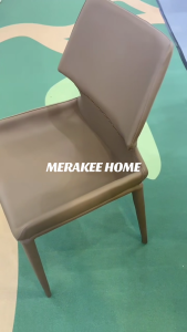MERAKEE Dining Chair PU Leather Stainless Steel Frame Dining Room Furniture TS02