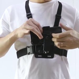 Chest Strap Mount For Cellphone Action Camera Body - Adjustable Phone Holder Body Strap VMI Direct