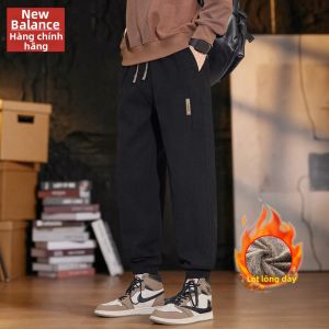 NEW BOLUNE | Quần jogger nam dày ấm form rộng thể thao thời trang