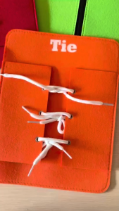 Montessori Dressing Game Basic Dress / life Skill Busy board zip tie snap buckle lace