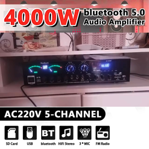 READY Sunbuck AV-555BT Ampli Amplifier Bluetooth Karaoke rumahan 4000 watt EQ Mixer Audio FM