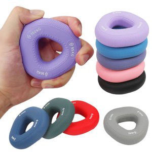 Silicone Hand Muscle Strengthener Ring Arm Carpal Strength Exerciser Hand Grip Finger Wrist Expander Workout Gripper 220LBS