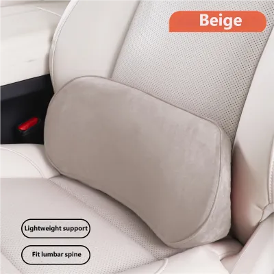 Car Memory Foam Lumbar Support Cushion Waist Pillow Backrest Seat Driver Travel Back Support Auto Interior Accessories Comfort