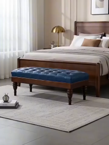 D8 long bench sofa bed for living room bedroom hotel lobby shop showroom leather seat solid wood leg 沙发长凳沙发床(ETA:1mth)