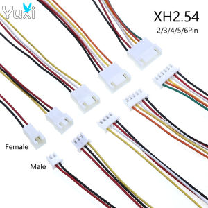 YxuXi 1/2/5 Pairs XH2.54 2/3/4/5/6 Pin Pitch 2.54mm Connector Wire Male Plug Female Jack Socket 15cm 26AWG Connecting Cable