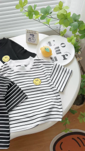 Áo Cộc Tay In Hình Mặt Cười Chó Bé Áo Phông Cộc Tay 4 màu Chất Cotton Zip Cho Bé Trai-Bé Gái Từ 8-20kg SUMO CITY