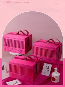 กล่องของขวัญแต่งงาน มือถือ พรีเมี่ยมความรู้สึก กล่องของขวัญวันเกิด กล่องขนม สไตล์เกาหลี กล่องบรรจุภัณฑ์พิเศษวัสดุการ์ดสต็อก