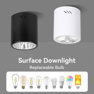 Downlight LED Ceiling Spotlight Ceiling Light AC220-264V Spot Lamp E27 Bulbs Surface Mounted Down Light Bedroom Kitchen Lighting