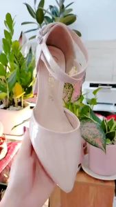 Giày sandal nữ cao gót 8cm hàng hiệu rosata màu đen thời trang cao cấp ro493