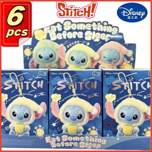 6 pieces of Disney New Stitch Blind Box Vinyl Toys Plush Dolls Pendant Cute Doll Ornament 1:72  Mystery Box Surprise Toys Gifts