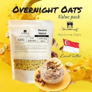 NOCTURNE Overnight Oats (Banana Walnut) 320g Value Pack
