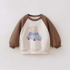 Marc&Janie | Striped Academic Miu Polo Collar Sweatshirt