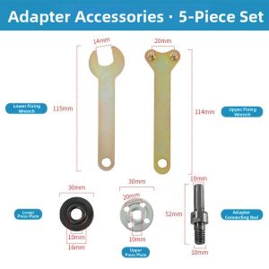 Jiaxun | Drill to Angle Grinder Converter Connector Cutting Adapter 10Chuck Woodworking Saw Blade