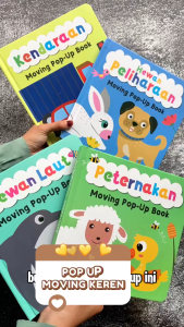 Moving Pop-Up Book Hewan dan Kendaraan