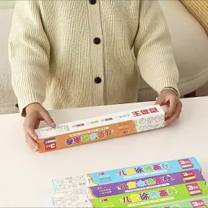 Children Drawing Roll Sticky Coloring Paper Roll DIY Painting Toy Color Filling Paper Graffiti Scroll for Kids Educational Toys