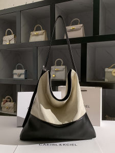 Large Capacity Tote Bag Womens Canvas Shoulder Bag Trendy British Style Dynamic Cluch HandbagFor Youth Female Trend 2025 New Style Compact Size