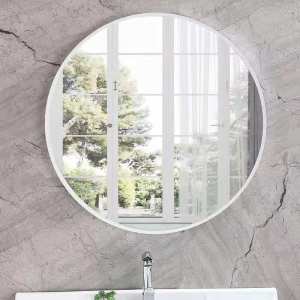 Round Aluminum Alloy Bathroom Mirror For Hanging Dressing Decoration
