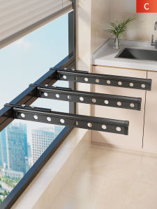 WUBUWEI | Security Window Drying Rack Balcony Clothes Drying Pole