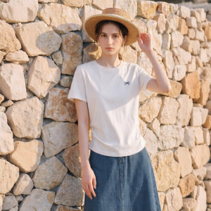 INMAN | Simple Sweet Floral Embroidery Youth T-Shirt