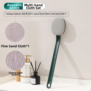 JIFANPAUL | Long Handle Back Scrubber Strong Exfoliating Shower Brush
