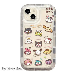 Sanrio | Sanrio Hello Kitty Cinnamoroll Phone Case For iPhone 16 15 14 13 12 11 Pro Max X XR XS 7 8 Plus Soft Silicone Transparent Cover