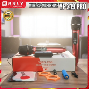 Microphone Wireless ERRLY YF219 Pro Profesional With Volume Echo Build In Mikrofon Mic Karaoke KTV