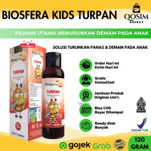 Madu Turun Panas Anak Biosfera Kids Turpan Solusi Turunkan Panas Tinggi & Demam Meriang Pada Anak