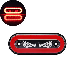 2pcs 12V-24V Truck LED Eye Side Marker Light LED Clearance Lamp Side Marker Lights Driving Safety Truck Light Warning Tail Light