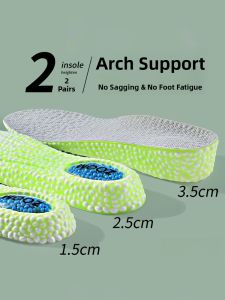 XIANZHAO | Mens Sport Insole Heightening Arch Support Anti-Sink Lightweight Invisible Shock Absorption Air Cushion PU Material