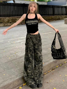 Quần Dài Thường Ngày Cỡ Lớn Phong Cách Mỹ Cho Nữ Mùa Xuân Thu Quần Dài Rộng Rãi Thoải Mái Quần Dài Công Sở Rộng Rãi