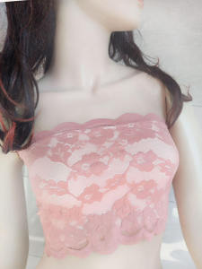 ไร้สาย ลูกไม้ Bralette ไม่มีไหล่ สายคล้อง ชุดชั้นในชิ้นเดียวป้องกันแสงห่อหน้าอก นักเรียน ฐานกันลื่น เสื้อกล้าม