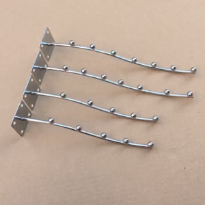 5.7.9 304 Stiniess Steel Balls Wall Mount Hook Waterfall Wall Mount Display Organizer Hooks With Screws
