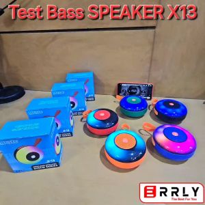 Speaker Bluetooth ERRLY X13 Wireless Power 5W Super Bass Led RGB Disco Series TWS 2in1