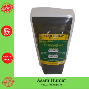 Asam Humat 90% Humic Acid Original 1 kg Serbuk Pembenah Memperbaiki Nutrisi Tanah