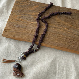 XUELINLU | Luxury Leopard Print Christmas Stocking Star Pendant Necklace